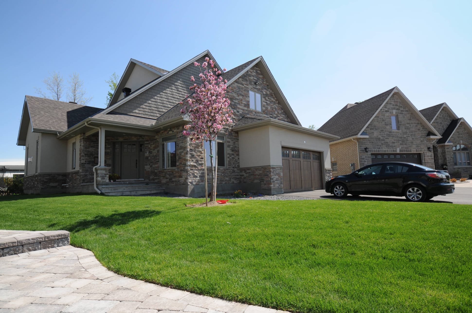 A Legault Builders custom home from outside
