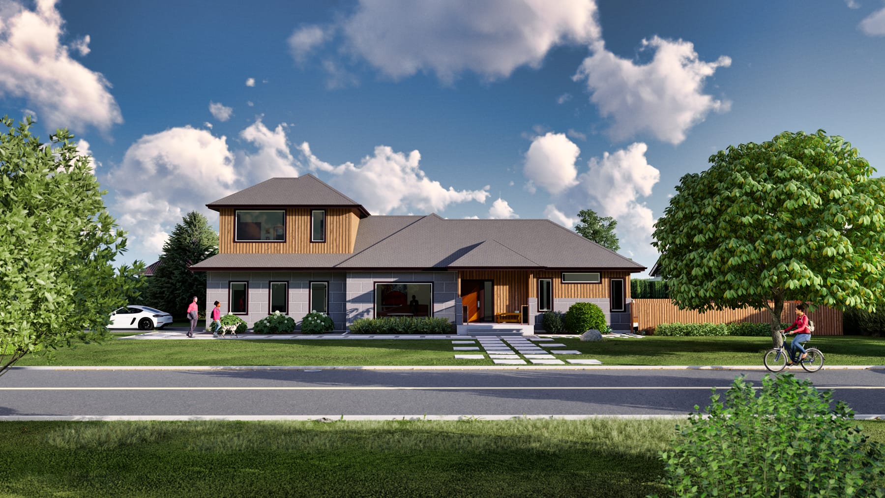 A render of a sample home in Navan Ottawa by Legault Builders